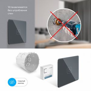 Беспроводной Wi-Fi выключатель одноканальный 868 МГц