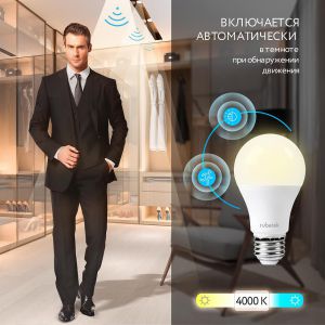 Комплект из 5 ламп с датчиком движения и освещенности RL-3106