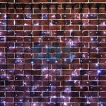 Гирлянда Светодиодный Дождь 2х6м, постоянное свечение, черный провод, 230 В, диоды БЕЛЫЕ