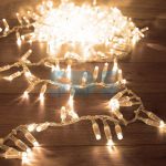 Гирлянда Кластер 10 м, 400 LED, прозрачный ПВХ, IP65, соединяемая, цвет свечения теплый белый NEON-NIGHT