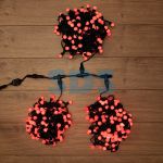 Гирлянда LED ClipLight - ШАРИКИ 24V, 3 нити по 20 м, цвет диодов Красный