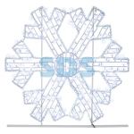 Фигура световая Снежинка 125х120 см, 200 LED, IP65, цвет свечения белый NEON-NIGHT