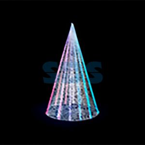 Декоративная 3D фигура Ель цветная