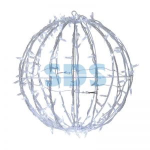 Шар светодиодный 230V, диаметр 50 см, 200 светодиодов, эффект мерцания, цвет белый NEON-NIGHT