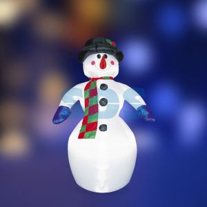 3D фигура надувная Снеговик, размер 6 м, компрессор 160 Вт с адаптером 12В, IP 65 NEON-NIGHT