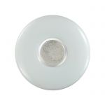 2074/DL PALE SN 069 Светильник пластик/белый/хром/прозрачный LED 48Вт 3000-6000K D410 IP43 пульт ДУ LAZANA