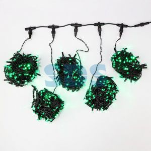 Гирлянда LED ClipLight 24V, 5 нитей по 20 метров, цвет диодов Зеленый, Flashing (Белый)