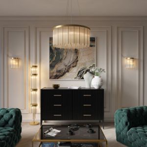 4788/10 HALL ODL21 390 золото/металл/стекло Люстра E14 10*40W YORK
