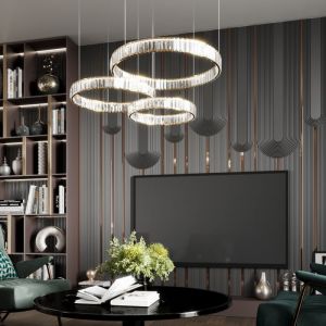 5015/36L L-VISION ODL23 золотой/прозрачный металл/хрусталь Люстра LED 36W 4000K 4280Лм VEKIA