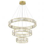 5015/88L L-VISION ODL23 золотой/прозрачный металл/хрусталь Люстра LED 88W 4000K 10200Лм VEKIA