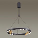 3918/48L L-VISION ODL20 109 черный/золотистый/металл Подвесной светильник LED 48W 4000K BEVEREN