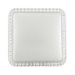 2035/DL PALE SN 080 Светильник пластик/белый/прозрачный LED 48Вт 3000-6000K 400х400 IP43 пульт ДУ KAROLA