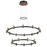 5009/98L L-VISION ODL23 матовый черный/ ант.бронза/белый/металл/акрил Люстра LED 98W 4000K 2500Лм CANDEL