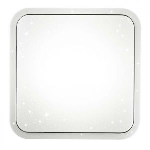 2014/F PALE SN 100 Светильник пластик/белый/хром LED 90Вт 3200-4200-6200K 600х600 IP43 пульт ДУ KVADRI