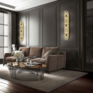 4854/6W HALL ODL_EX21 11 золото/стекло Настенный светильник E14 6*40W высота 1300см EMPIRE