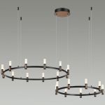 5009/98LA L-VISION ODL23 матовый черный/ ант.бронза/белый/металл/акрил Люстра LED 98W 4000K 2500Лм CANDEL
