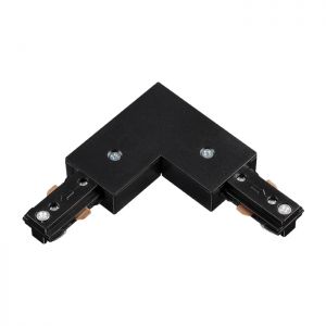 135009 PORT NT18 053 черный Соединитель с токопроводом L-образный для однофазного трехжильного шинопровода