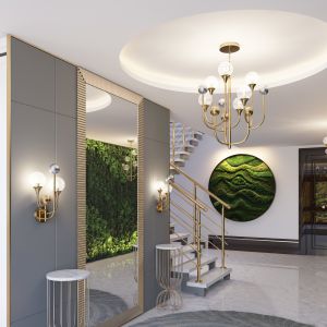 4785/6 HALL ODL21 394 золото/серебрист./металл//стекло Люстра E14 6*40W KELLI
