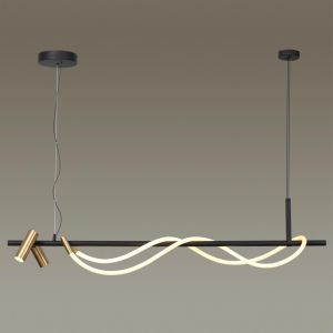 4397/30L HIGHTECH ODL23 черный/античная бронза/металл/канат Подвесной св-к IP20 LED 30W 1200Лм 3000K CORDA