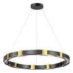 4991/80L L-VISION ODL23 черный/золотой/металл/акрил Люстра LED 80W 3000K FIERRO