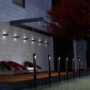 358585 STREET NT21 281 белый Светильник ландшафтный светодиодный IP65 LED 4000K 18W 220-240V KAIMAS