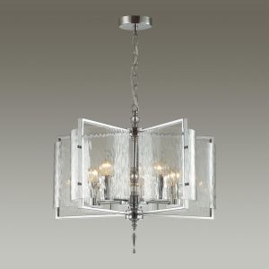 4888/5 MODERN ODL_EX22 63 хром/прозрачный/стекло Люстра E27 5*60W ELEGANTE