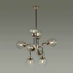4971/8 LOFT ODL22 477 черный/золотой/прозрачный/стекло Люстра E27 8*40W PRIAMA
